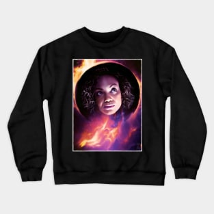 Dr. Elvi Portrait for Screaming Firehawks Crewneck Sweatshirt